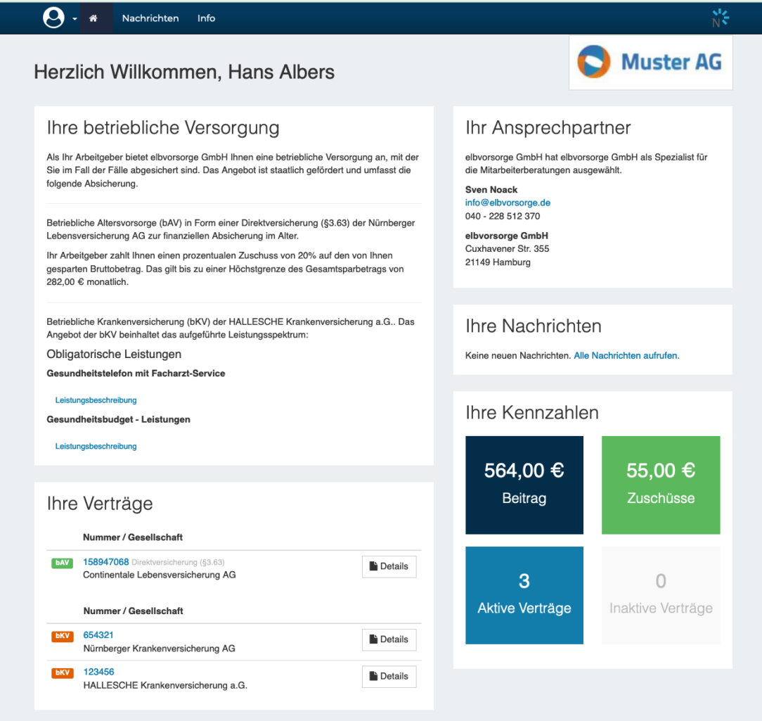 elbvorsorge Onlinetool Arbeitnehmer elbvorsorge Onlinetool Arbeitnehmer